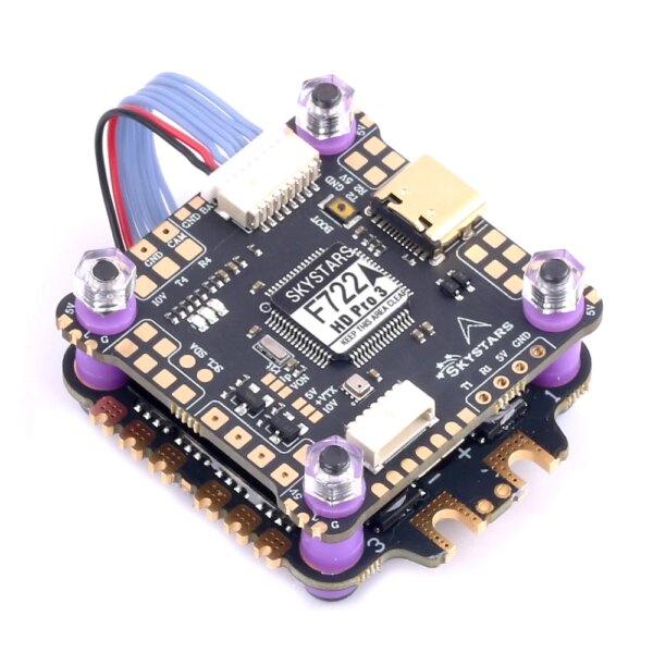 Skystars F7 F722HD PRO4 Flight Controller OSD MPU6000 45A/60A 128K Blheli_32 3-6S  ESC Stack 30.5mm FPV Racing Drone Quadcopt