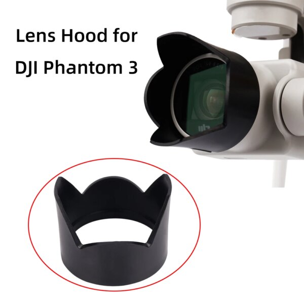 Snap on Lens Hood Sunshade for DJI Phantom 3 Phantom 4 Advanced Professional Standard SE Drone Camera Hood Spare Accessories