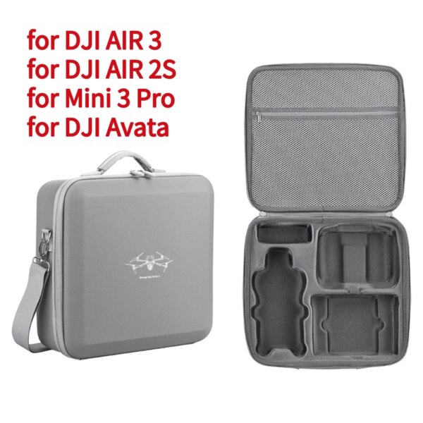 Storage Bag Portable Shockproof Travel Case Bag Waterproof Anti-scratch PU Hard Shell for DJI AIR 3 for DJI Avata Drone Accessor