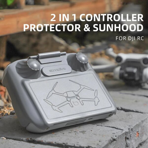 Sunhood Joystick Screen Protector Protective Hood Shell Cover Compatible For Dji Mini3 Pro Rc Remote Control Sunshade Accessory