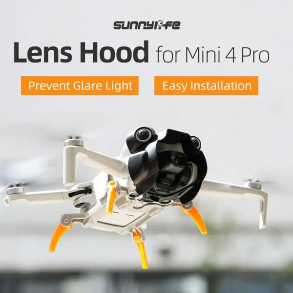 Sunnylife Lens Cover For Dji Mini 4 Pro Drone Gimbal Lens Cap Hood Sunhade Anti-scratch Camera Guard Protector Cover Mini 4 X3d4