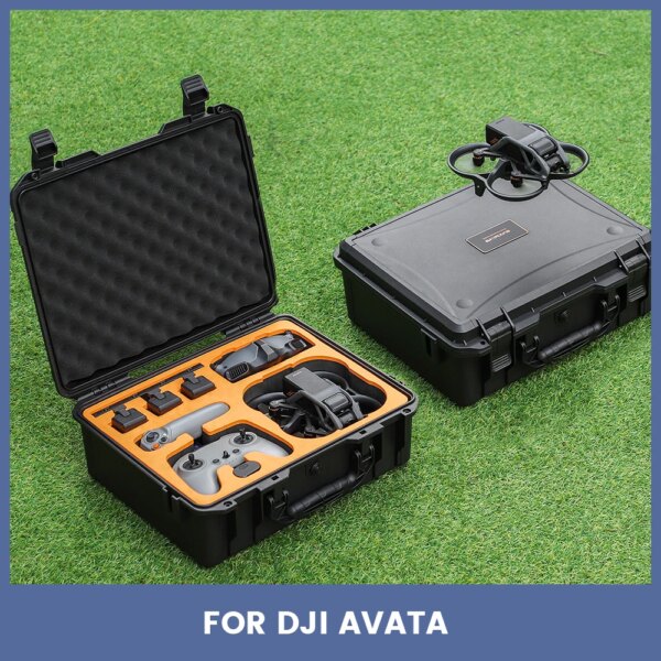 Sunnylife Portable Safety Case For DJI Avata Waterproof Shock-proof Box Professional High Capacity Protective Carrying Bag