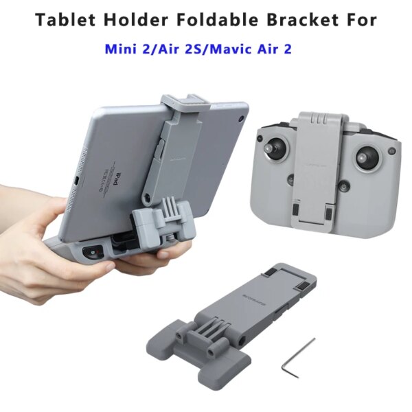 Tablet Holder Compatible with DJI Mavic Mini 2 / Air 2 / Air 2S drone remote controller Foldable Tablet Holder with Neck Lanyard