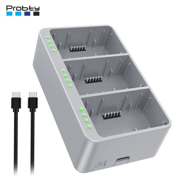 Three Channel Two-Way Charging Hub for DJI Mini 3 Battery & Mini 3 Pro Battery, for Mini 3 Pro Battery Charger