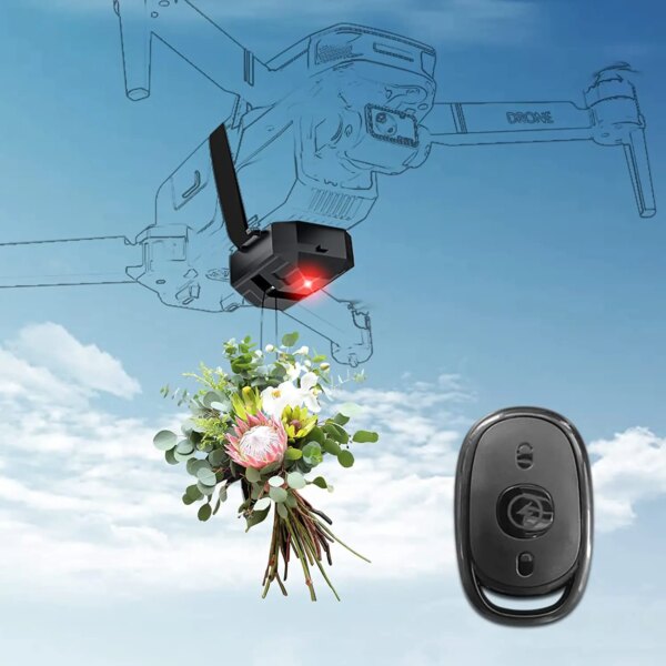 Throw Thrower for DJI Mavic 3 Pro AIR 2/2S/3/3 Pro MINI 2 Remote Airdrop Air Drop System Fishing Bait Wedding Ring UAV Parachute