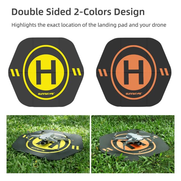 Universal 55cm Foldable Landing Pad RC Dron Mat Drone Quadcopters Accessories Quadcopter Parking Apron Apron Pad for DJI Access