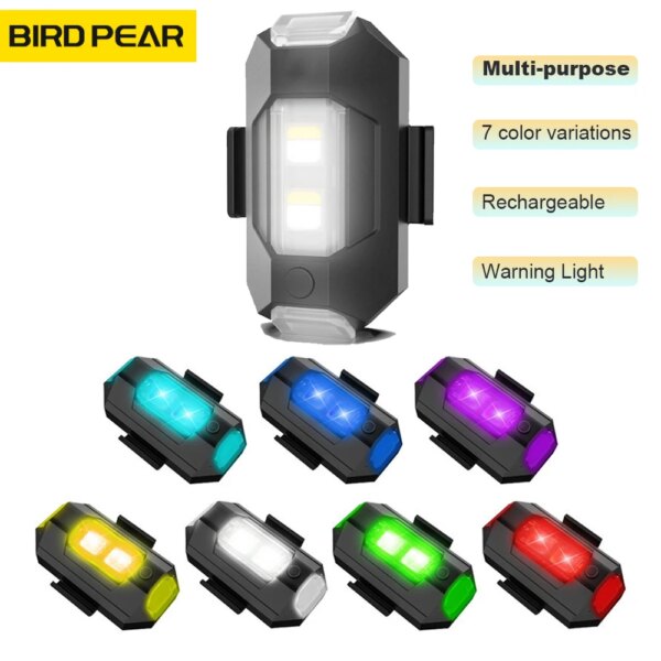 Universal Warning Light Drone Night Warning Light Bike Motorcycle Anti-collision Mini Signal Light 7 Color Turn Signal Indicator