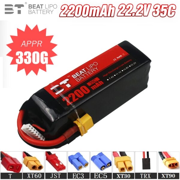 Upgrade 4s 14.8V 2200mAh 35C LiPo Battery For RC Helicopter Quadcopter FPV Racing Drone Parts 14.8v Drones Battery