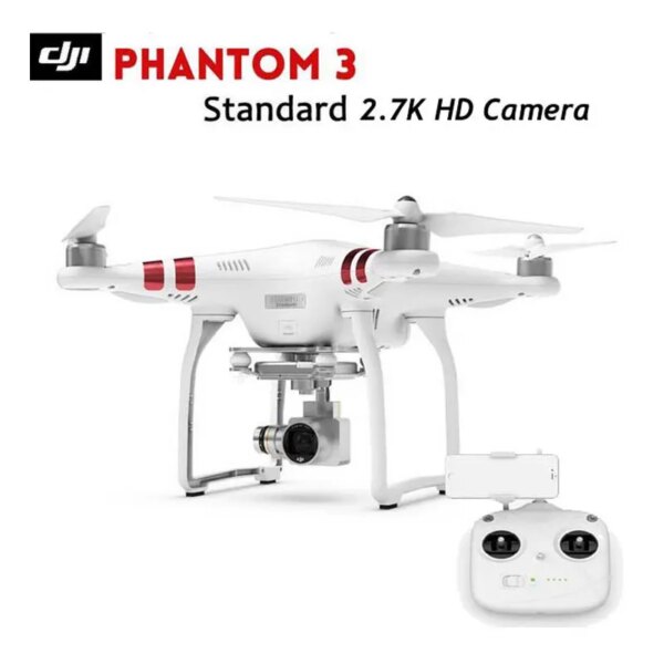 Used, Like new!!  Dji Phantom 3 Standard RC Drone With 2.7K HD Camera with hardshell backpag