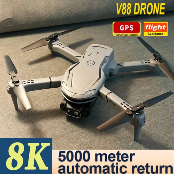 V88 Drone Original 5G 8K Professional Aerial Photography Dual-Camera Omnidirectional Obstacle Avoidance UVA 5000M