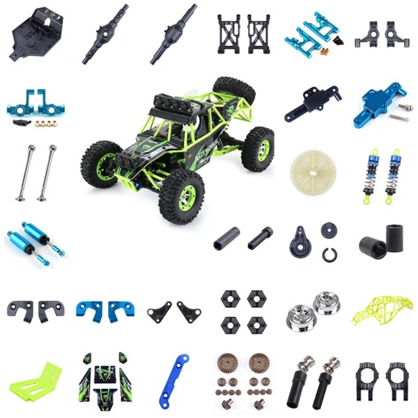 Wltoys 12428 12427 12423 RC Car Spare Parts Classis/ Rear Axle/arm/wavefront Box/gear/connecting Piece Etc.Original Accessories