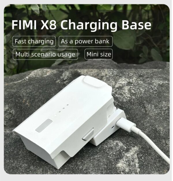 X8SE drone battery charger charging base X8PRO car charger fimi x8se 2022 v2 charger type-c fast charging base act as power bank