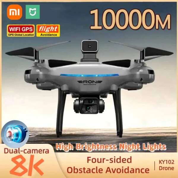 XIAOMI Ky102 Drone 8k Profesional Dual-camera Aerial Photography 360 Obstacle Avoidance Optical Flow WIFI Four-axis Rc Aircraft