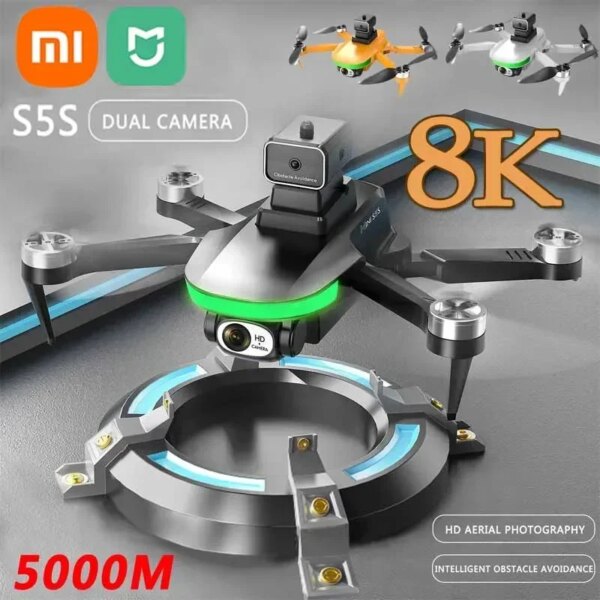 XIAOMI MIJIA S5S Drone Professional Type 8K HD Camera Obstacle Avoidance Aerial Photography Light Flow Folding Quadcopter 5000M