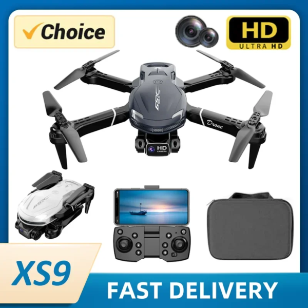 XS9 Drone HD 8K Dual Camera Professional Helicopter Obstacle Avoidance Aerial Photography FPV Quadcopter RC Plane Toys For Boys