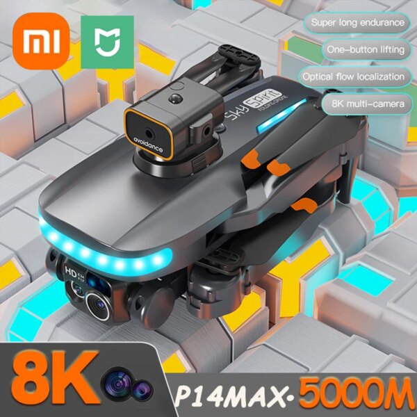 Xiaomi MIJIA P14 Mini Drone GPS Profesional 8K HD Camera Intelligent Obstacle Avoidance Brushless Foldable Quadcopter RC 5000M