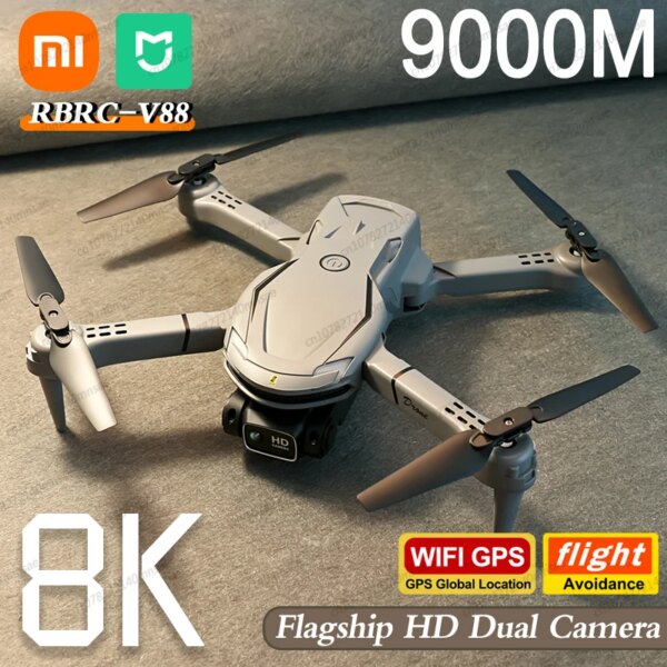 Xiaomi MIJIA V88 Drone 8K GPS Professional HD Aerial Photography Dual-Camera Omnidirectional Obstacle Avoidance Quadrotor 9000M