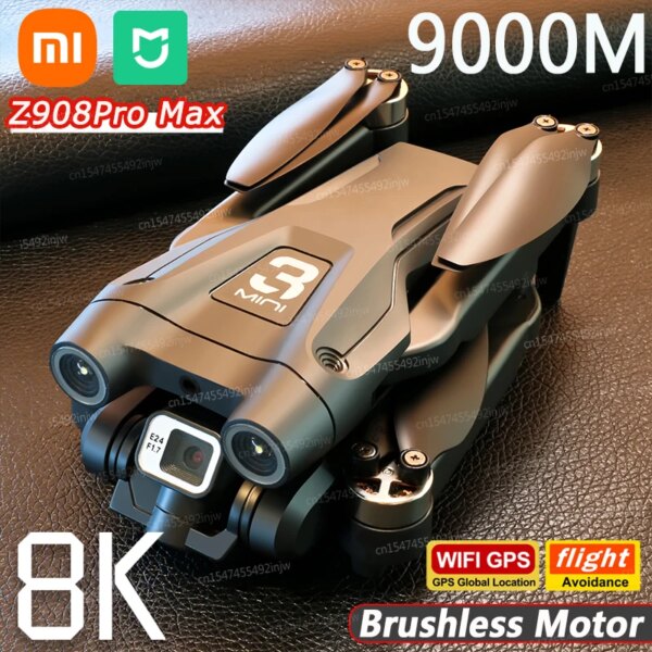 Xiaomi MIJIA Z908Pro Max Drone Brushless Motor Dual 8K Professional GPS WIFI FPV Obstacle Avoidance Folding Quadcopter Rc 9000M