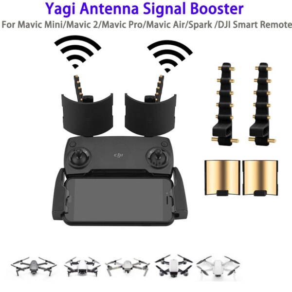 Yagi Antenna Amplifier Signal Booster for DJI Mavic Mini se Spark 2 Pro Zoom FIMI X8 SE 2020 Remote Controller Range Extender