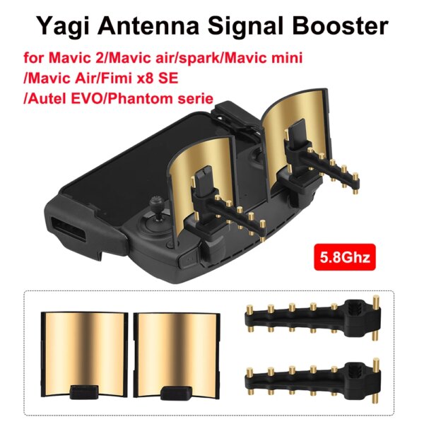 Yagi Antenna Signal Booster Strengthen for DJI Mavic 2 Pro Zoom/Mini/Mini SE/Air/FIMI X8 Mini Remote Controller Accessory