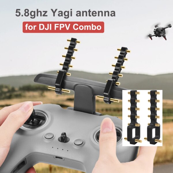 Yagi Antenna for DJI Avada/FPV Combo Remote Controller2 Signal Booster Antenna Range 5.8GHZ Transmitter Extender Drone Accessory