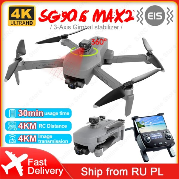 ZLL SG906 Max2 Drone With 4K HD Camera Dron Profesional 3-Axis Gimbal Obstacle Avoidance FPV Drones SG906 Max3 4KM RC Quadcopter