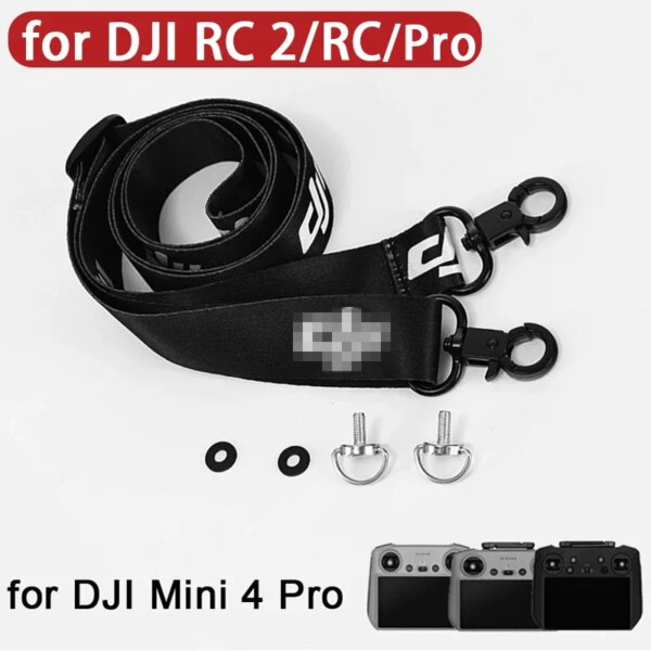 for Dji Mini 4 Pro Lanyard Neck Strap with Screws Drone Rc/rc 2/rc Pro for Dji Mini 3 Pro/mini 3 Universal Lanyard Accessory