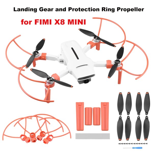 for FIMI X8 MINI/MINI V2 Landing Gear Increase 2CM Height Extender Long Leg Foot Protector Stand Gimbal Guard for FIMI Accessory