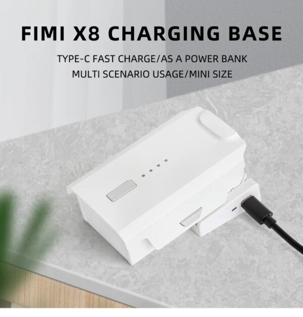 for FIMI X8 X8SE 2020/2022/2022 V2 Charging Base Bidirectional Charging Manager Type-c Fast Charging Discharger Drone Accessory