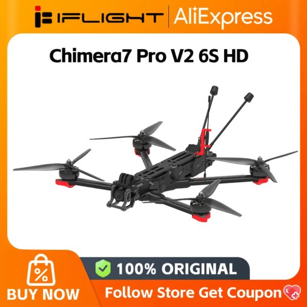 iFlight Chimera7 Pro V2 HD 7.5inch 6S FPV BNF with BLITZ F7 55A Stack / O3 Air Unit / GPS for Chimera 7 Pro FPV RC Drone