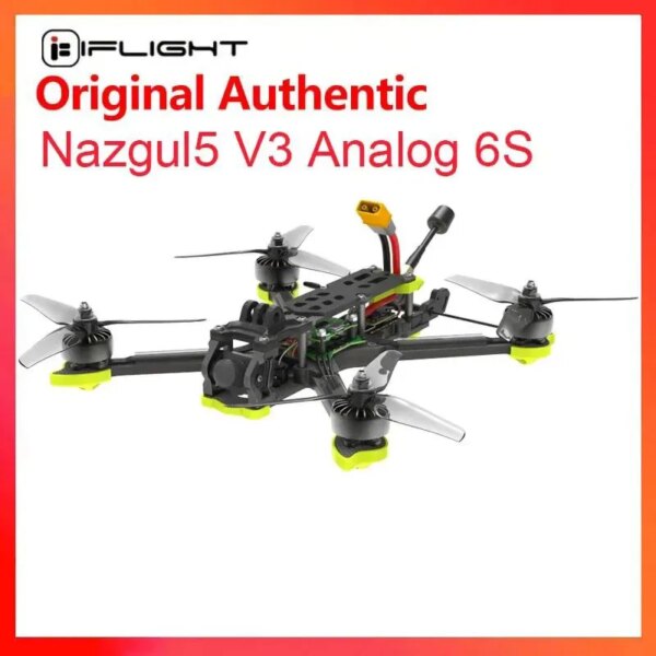 iFlight Nazgul5 V3 Analog 6S 245mm 5inch FPV Drone BNF with BLITZ F7 45A stack / RaceCam R1 Mini 1200TVL 1.8mm Camera for FPV